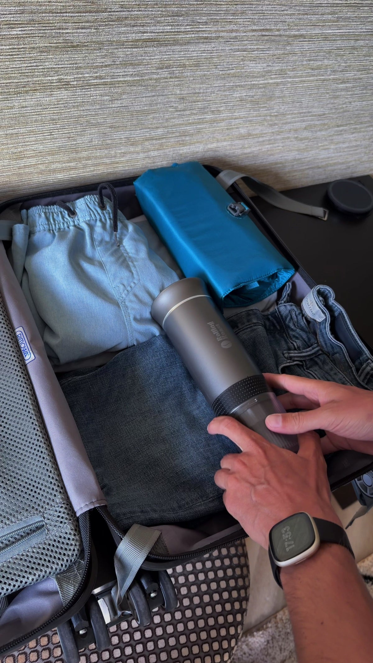 Rolling Roast Nomad in een koffer: compact voor onderweg